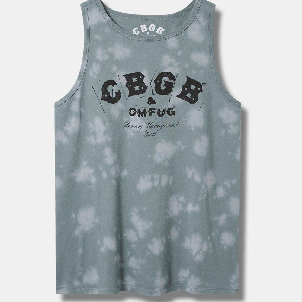 Torrid CBGB Classic Fit Cotton Crew Tank Size 1 -NEW